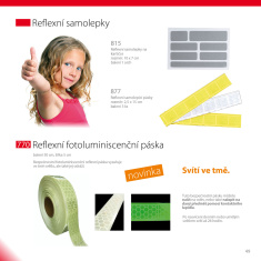 Reflexná fotoluminiscenčná páska - balenie 50 cm Reflexná fotoluminiscenčná páska - balenie 50 cm